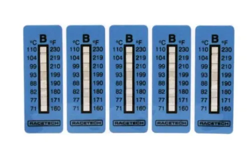 Tiras de  temperatura termax tipo  B 10 u.