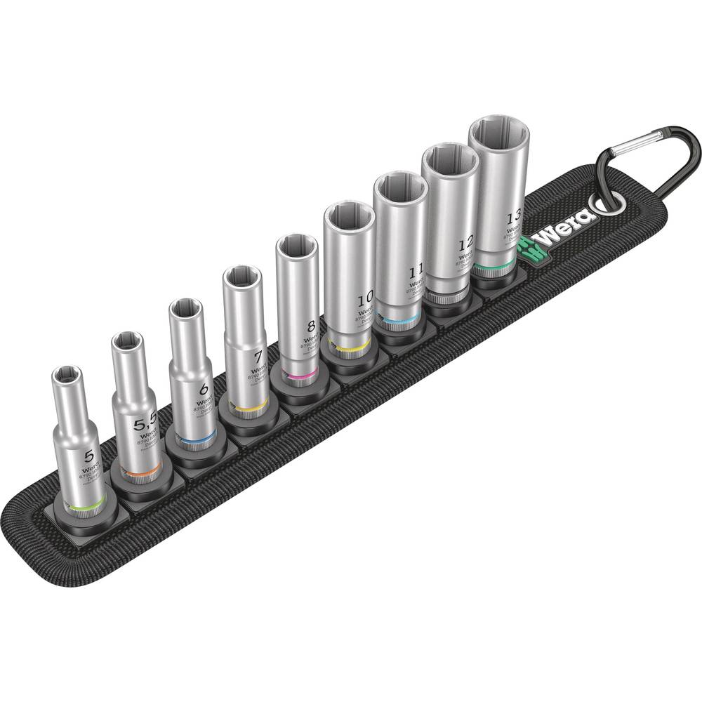 Wera 9-Piece 1/4 in Deep