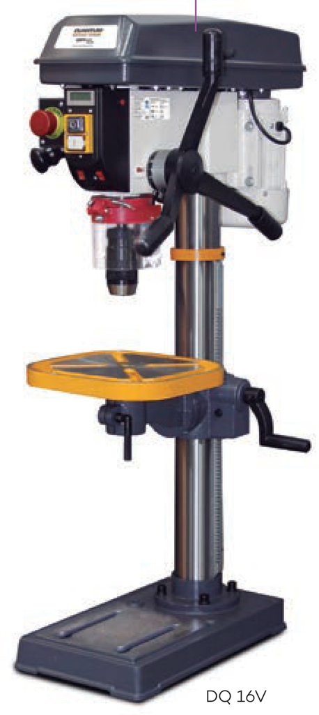 Taladro sobremesa Quantum DQ 16V con variador de velocidad