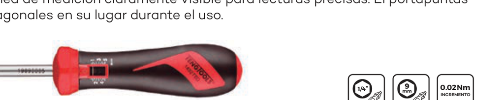 [TENG-1492TSD] Destornillador dinamométrico 1/4" 1-5 Nm 1492TSD